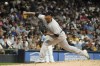 New York Yankees starting pitcher Frankie Montas throws during the first inning of a baseball game against the Milwaukee Brewers Friday, Sept. 16, 2022, in Milwaukee. (AP Photo/Morry Gash)