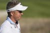 Luke Donald of England looks at the golfball during the Italian Open golf tournament in Guidonia Montecelio, near Rome, Italy, Sunday, Sept. 18, 2022. The Italian Open took place on the Marco Simone course that will host the 2023 Ryder Cup. (AP Photo/Alessandra Tarantino)
