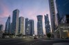 FILE -- A view of hotels and other buildings at the West Bay area in Doha, Qatar, Thursday, Dec. 9, 2021. Many hotels in Qatar are already fully booked for the soccer World Cup which will be held in November and December 2022. Qatar’s ambassador to Germany was personally urged to abolish his country’s death penalty for homosexuality at a congress hosted by the German soccer federation on human rights in the World Cup host country. (AP Photo/Darko Bandic, file)