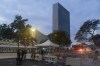 Barricades block pedestrian and automobile traffic near United Nations headquarters in New York, Monday, Sept. 19, 2022. Prime Minister Justin Trudeau is in the city for the start of leader-level talks at the UN General Assembly. THE CANADIAN PRESS/AP-Seth Wenig