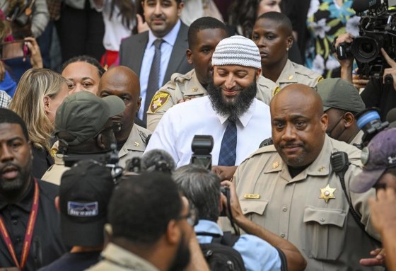 Adnan Syed, centre, whose legal saga spawned the hit podcast 