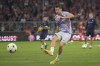Barcelona's Robert Lewandowski warms up prior to the Champions League, group C soccer match between Bayern Munich and Barcelona at the Allianz Arena in Munich, Germany, Tuesday, Sept. 13, 2022. (AP Photo/Andreas Schaad)