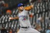 Toronto Blue Jays starting pitcher Mitch White throws during the first inning of the team's baseball game against the Baltimore Orioles, in Baltimore, Tuesday, Sept. 6, 2022. The Toronto Blue Jays have recalled right-hander Mitch White and named him the starter for Friday night's road game against the Tampa Bay Rays. THE CANADIAN PRESS/AP-Terrance Williams
