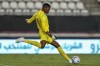 Saudi Arabia's goalkeeper Mohammed Faraj Alyami kicks the ball during the international friendly soccer match between Saudi Arabia and United States in Murcia, Spain, Tuesday, Sept. 27, 2022. (AP Photo/Jose Breton)