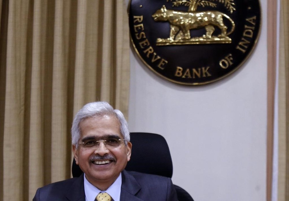 FILE - Reserve Bank of India (RBI) Governor Shaktikanta Das gestures during a press conference after RBI's bi-monthly monetary policy review meeting in Mumbai, India, on Feb. 6, 2020. India’s central bank on Friday, Sept. 30, 2022, raised its key interest rate by 50 basis points to 5.90% in its fourth hike this year and said the economies of developing countries were confronted with challenges of slowing growth, elevated food and energy prices, debt distress and currency depreciation. (AP Photo/Rajanish Kakade, File)