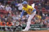 Boston Red Sox's Kaleb Ort follows through on a pitch in the ninth inning of a baseball game against the Baltimore Orioles, Thursday, Sept. 29, 2022, in Boston. The Red Sox won 5-3. (AP Photo/Steven Senne)