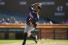 Minnesota Twins starting pitcher Simeon Woods Richardson throws against the Detroit Tigers during the first inning of a baseball game, Sunday, Oct. 2, 2022, in Detroit. (AP Photo/Jose Juarez)