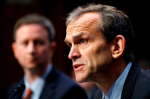 Google's Kent Walker speaks during a Senate Intelligence Committee hearing on Russian election activity and technology, Wednesday, Nov. 1, 2017, on Capitol Hill in Washington. Google Canada says it will allocate $2.7 million toward grants helping Indigenous Peoples prepare for tech jobs and teaching media literacy to underrepresented communities. THE CANADIAN PRESS/AP/Jacquelyn Martin