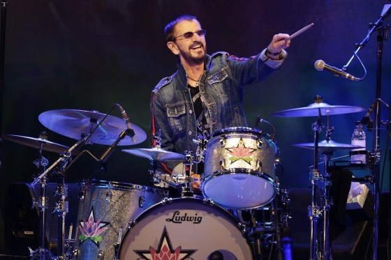Ringo Starr has tested positive for COVID-19. (Seth Wenig / The Associated Press files)