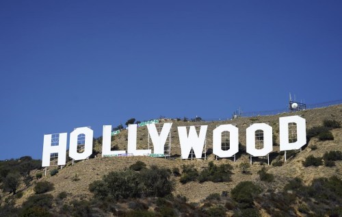 FILE - The Hollywood sign is pictured on Sept. 29, 2022, in Los Angeles. The Hollywood sign is getting a makeover befitting its status as a Tinseltown icon. After a pressure-wash and some rust removal, workers this week began using 250 gallons of primer and white paint to spruce up the sign ahead of its centennial next year. (AP Photo/Chris Pizzello, File)