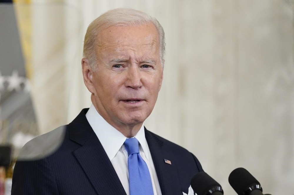 President Joe Biden speaks during a reception to celebrate the Jewish new year in the East Room of the White House in Washington, Friday, Sept. 30, 2022. (AP Photo/Susan Walsh)