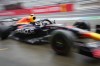 Red Bull driver Max Verstappen of the Netherlands coming in to pit area during first practice session for the Japanese Formula One Grand Prix at the Suzuka Circuit in Suzuka, central Japan, Friday, Oct. 7, 2022. (AP Photo/Eugene Hoshiko)