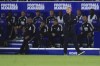 Nottingham Forest's head coach Steve Cooper walks on the touchline during an English Premier League soccer match between Leicester City and Nottingham Forest at the King Power Stadium in Leicester, England, Monday, Oct. 3, 2022. (AP Photo/Leila Coker)