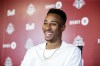 Canadian midfielder Mark-Anthony Kaye speaks at a press conference at Toronto FC's training facility, Monday, July 11, 2022. Canada Soccer's recent revised compensation proposal to its players is a sign of progress but more work is needed to secure a deal, says Kaye.THE CANADIAN PRESS/Cole Burston