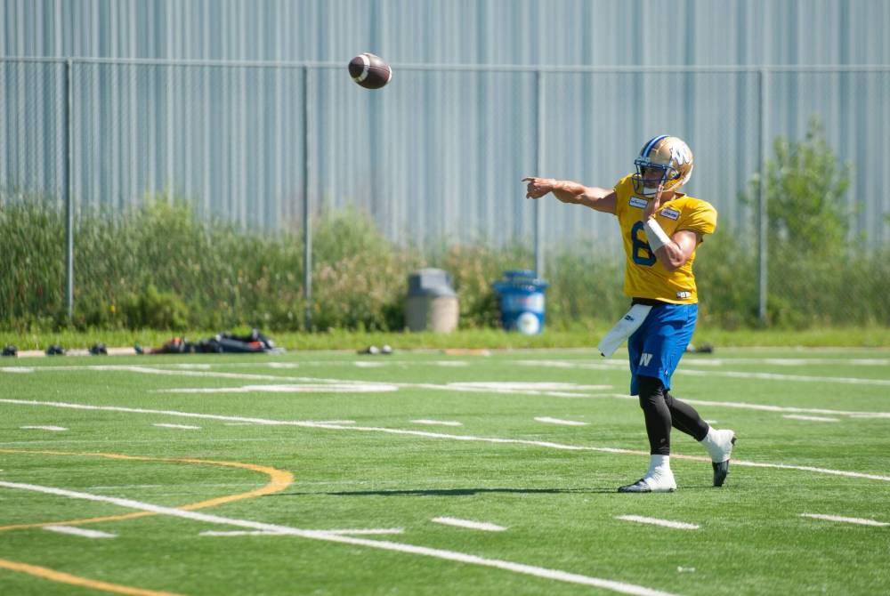 ETHAN CAIRNS / WINNIPEG FREE PRESS
Winnipeg Blue Bombers’ quarterback Zach Collaros (8) has been the catalyst to the Bombers winning back-to-back Grey Cups.