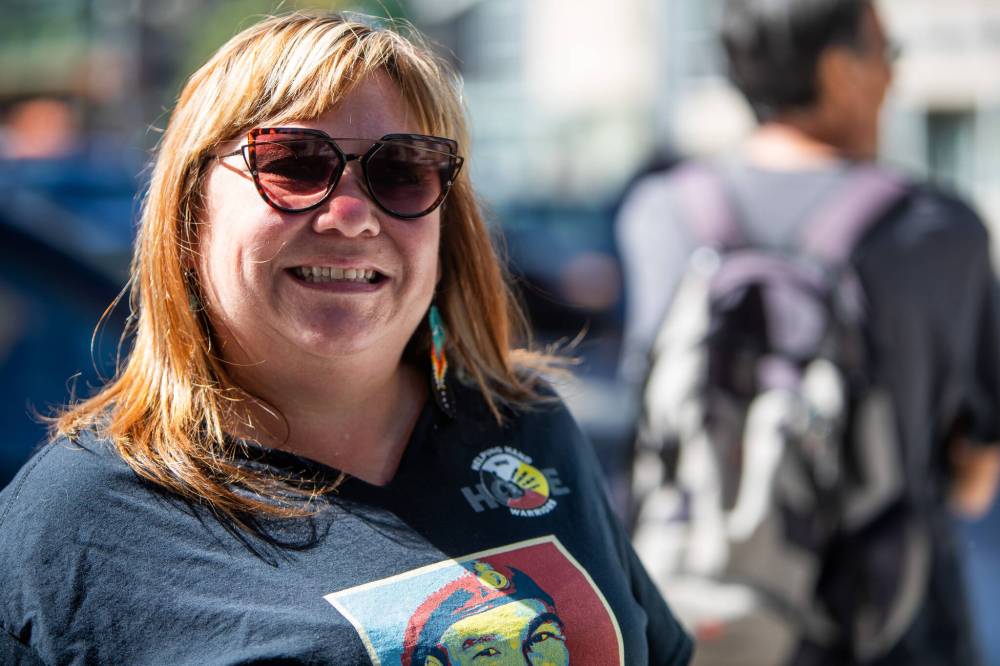 Angela Brass of Helping Hand Warriors. (Daniel Crump / Winnipeg Free Press)