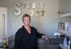 JESSICA LEE / WINNIPEG FREE PRESS
                                Studio 727 hair salon owner Leah Ann Pedersen poses for a photo at her salon on September 9, 2022. She’s had two incidents of breaking and entering in the last few months and considered closing her shop as a result.