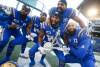 JOHN WOODS / THE CANADIAN PRESS
                                Winnipeg Blue Bombers celebrate winning the annual Banjo Bowl win against the Saskatchewan Roughriders after CFL action in Winnipeg Saturday, September 10, 2022.