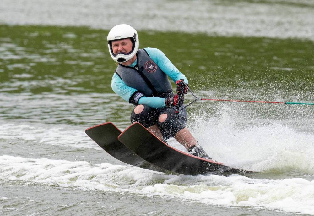 JOHNNY HAYWARD PHOTO
In addition to water-ski jumping, Taryn Grant is an accomplished slalom skier.