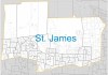 CITY OF WINNIPEG St. James ward boundary map.