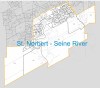 CITY OF WINNIPEG St. Norbert - Seine River ward boundary map.