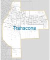 CITY OF WINNIPEG Transcona ward boundary map.