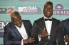 FILE - Soccer players Mathias Pogba, left, Paul Pogba pose for photographers upon arrival at the MTV European Music Awards 2017 in London, Sunday, Nov. 12, 2017. A police investigation into allegations that France soccer star Paul Pogba was targeted by extortionists took a bizarre new twist Friday Sept. 23, 2022 with the release by one of the suspects, his elder brother Mathias, of a long string of videos taking aim at the 2018 World Cup winner, his entourage and wealthy lifestyle. (Photo by Vianney Le Caer/Invision/AP, File)