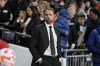 England coach Gareth Southgate watches from the bench during the UEFA Nations League soccer match between England and Germany at Wembley stadium in London, Monday, Sept. 26, 2022. (AP Photo/Kirsty Wigglesworth)