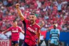 FC Dallas midfielder Sebastian Lletget (12) celebrates after scoring in the 33rd minute during the first half of an MLS soccer match against Sporting Kansas City on Sunday, Oct. 9, 2022, in Frisco, Texas. (Smiley N. Pool/The Dallas Morning News via AP)