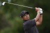 FILE - Hideki Matsuyama, of Japan, hits from the sixth tee during their singles match at the Presidents Cup golf tournament at the Quail Hollow Club, Sept. 25, 2022, in Charlotte, N.C. Former Masters champion Matsuyama said on Tuesday, Oct. 11, that he believes players who left to play on the Saudi-funded league known as LIV Golf may be entitled to earn ranking points.(AP Photo/Julio Cortez)