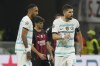 Chelsea's Jorginho, right, celebrates after scoring his side's opening goal during a Group E soccer match between AC Milan and Chelsea FC, at the San Siro stadium in Milan , Italy, Tuesday, Oct. 11, 2022. (AP Photo/Luca Bruno)