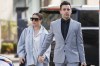 Canadian musician Jacob Hoggard arrives alongside his wife Rebekah Asselstine, for his sex assault trial at the Toronto courthouse, in Toronto, Tuesday, May 10, 2022.&nbsp;A sentencing hearing continues today for Canadian musician Jacob Hoggard, who was found guilty earlier this year of a sexual assault on an Ottawa woman. THE CANADIAN PRESS/Cole Burston