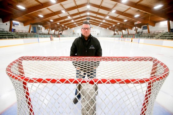 Todd McDonald, supervisor of arena and aquatic assets for the City of Winnipeg, says it's harder to refrigerate the rinks these days because of temperature changes. (John Woods / The Canadian Press)