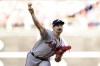 Atlanta Braves starting pitcher Spencer Strider (65) throws during the first inning in Game 3 of baseball's National League Division Series against the Philadelphia Phillies, Friday, Oct. 14, 2022, in Philadelphia. (AP Photo/Matt Slocum)