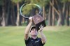 Keegan Bradley of the United States holds his trophy after winning the final round of the Zozo Championship golf tournament at Accordia Golf Narashino Country Club on Sunday, Oct. 16, 2022, in Inzai, Chiba Prefecture, east of Tokyo, Japan. (AP Photo/Tomohiro Ohsumi)
