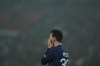 PSG's Lionel Messi reacts during the French League One soccer match between Paris Saint-Germain and Marseille at the Parc des Princes in Paris, Sunday, Oct. 16, 2022. (AP Photo/Thibault Camus)
