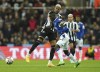 Newcastle United's Joelinton, left, and Everton's Idrissa Gueye battle for the ball during the English Premier League soccer match at St. James' Park, Newcastle upon Tyne, England, Wednesday Oct. 19, 2022. (Owen Humphreys/PA via AP)