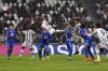 Juventus' Weston McKennie, center right,scores his side's second goal of the game during the Italian Serie A soccer match between Juventus and Empoli at the Juventus Stadium in Turin, Italy, Friday, Oct. 21, 2022. (Fabio Ferrari/LaPresse via AP)