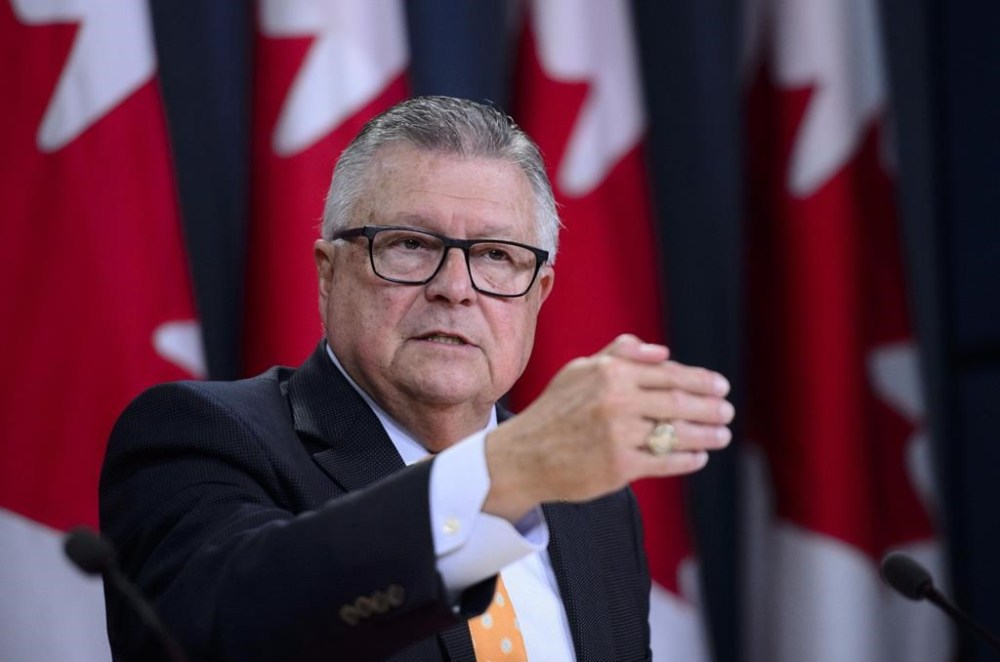 Ralph Goodale speaks during a press conference at the National Press Theatre in Ottawa on Tuesday, Aug 6, 2019. Canada's representative to Britain, Ralph Goodale, says Ottawa will not make “a veiled threat” and suspend trade talks over concerns the U.K. may be breaching the peace agreement that stopped conflict in Ireland. THE CANADIAN PRESS/Sean Kilpatrick