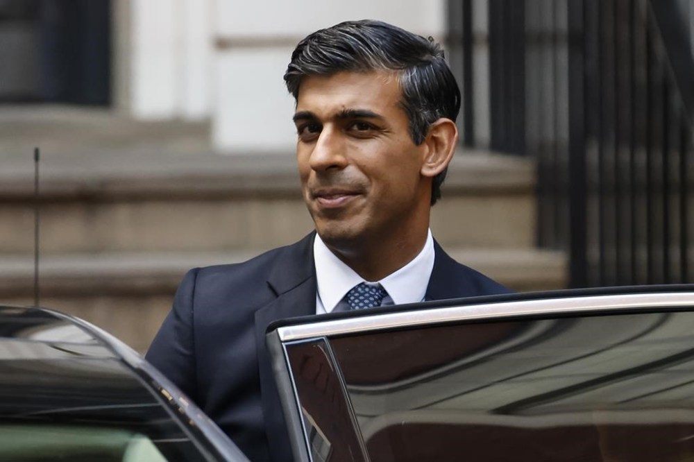 Rishi Sunak leaves the Conservative Campaign Headquarters in London, Monday, Oct. 24, 2022. Canadians can expect some long-awaited stability in its relations with Britain with today's news that the U.K.'s former finance minister Rishi Sunak will be prime minister, after two contenders -- including former PM Boris Johnson -- bowed out of the leadership contest. THE CANADIAN PRESS/AP-David Cliff