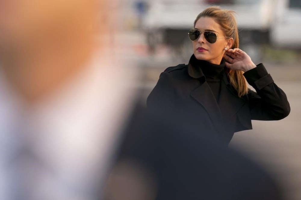 FILE - Counselor to the President Hope Hicks arrives with President Donald Trump at Reno-Tahoe International Airport in Reno, Nev., on Sept. 12, 2020. The House Jan. 6 committee is interviewing Hicks, according to a person familiar with the meeting. The Oct. 25, 2022, interview comes as the investigation is winding down and as the panel has subpoenaed Trump for an interview in the coming weeks.(AP Photo/Andrew Harnik, File)