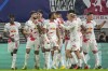 Leipzig's Josko Gvardiol, second left, celebrates after scoring the opening goal during the group F Champions League soccer match between RB Leipzig and Real Madrid at the RB Arena in Leipzig, Germany, Tuesday, Oct. 25, 2022. (AP Photo/Matthias Schrader)