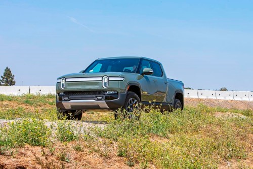 This photo, provided by Edmunds, shows the 2022 Rivian R1T. It is an all-electric pickup truck with an EPA-estimated range of 314 miles in its initial configuration. (Rex Tokeshi-Torres/Courtesy of Edmunds via AP)