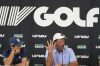 Phil Mickelson, right, speaks during a news conference for the LIV Golf Team Championship at Trump National Doral Golf Club, Wednesday, Oct. 26, 2022, in Doral, Fla. At left is Joaquinn Niemann. (AP Photo/Lynne Sladky)