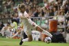 Canada's Cloe Lacasse controls the ball during a women's international friendly soccer match between Canada and Argentina in Sanlucar de Barrameda, Spain, Thursday, Oct. 6, 2022. THE CANADIAN PRESSAP-Juan Carlos Toro del Rio