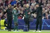 Liverpool's manager Jurgen Klopp talks to Liverpool's Mohamed Salah during the Champions League group A soccer match between Ajax and Liverpool at the Johan Cruyff ArenA in Amsterdam, Netherlands, Wednesday, Oct. 26, 2022. (AP Photo/Peter Dejong)