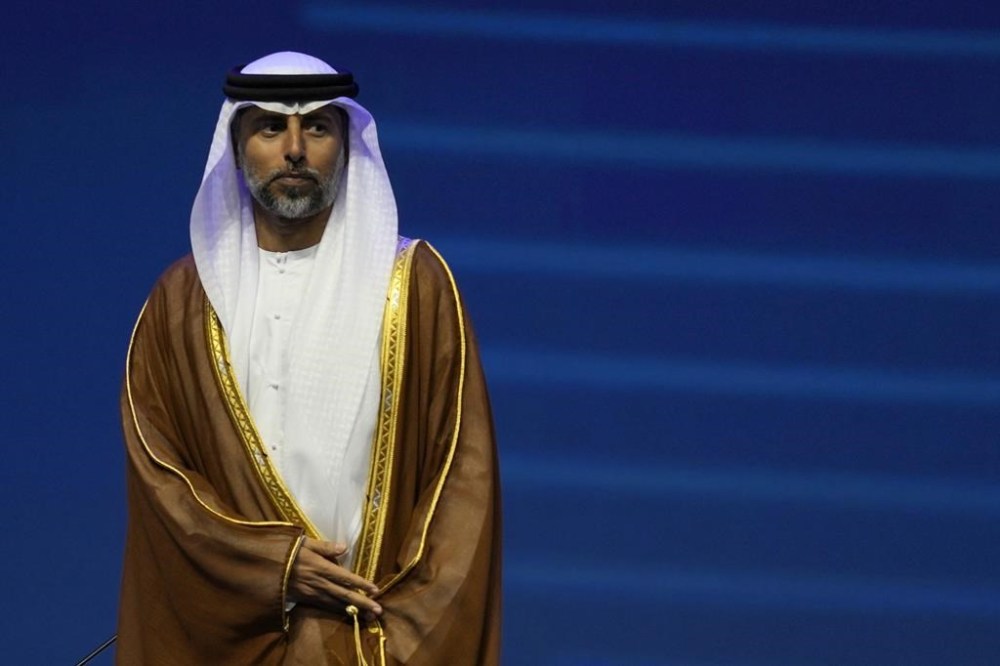 UAE Energy Minister Suhail al-Mazrouei attends the Abu Dhabi International Petroleum Exhibition & Conference in Abu Dhabi, United Arab Emirates, Monday, Oct. 31, 2022. Saudi Arabia and the United Arab Emirates defended on Monday a decision by OPEC and its allies to cut oil production, even as an American envoy warned of