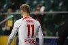 Leipzig's Timo Werner leaves the pitch during the Champions League group F soccer match between Shakhtar Donetsk and Leipzig at Polish Army Stadium stadium in Warsaw, Wednesday, Nov. 2, 2022. (AP Photo/Michal Dyjuk)