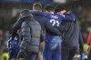 Chelsea's Ben Chilwell is helped from the pitch after sustaining an injury during the Champions League group E soccer match between Chelsea and Dinamo Zagreb at Stamford Bridge stadium In London, Wednesday, Nov. 2, 2022. (AP Photo/Frank Augstein)