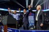 President Joe Biden stands on stage with Pennsylvania's Democratic gubernatorial candidate Josh Shapiro, second from right, former President Barack Obama, left, and Democratic Senate candidate Lt. Gov. John Fetterman, obscured, at the end of a campaign rally Saturday, Nov. 5, 2022, in Philadelphia. THE CANADIAN PRESS/AP-Patrick Semansky